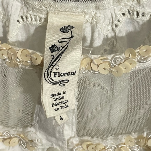 Anthropologie Floreat Trellis blouse sz 4 - Picture 7 of 12